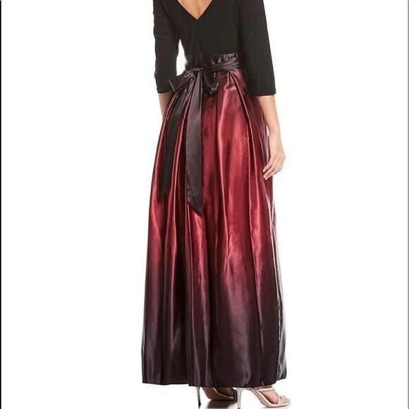 Holiday New Year Pocket Ombré Cocktail Evening Gown Bow ties Back or Front NWT - Picture 6 of 8